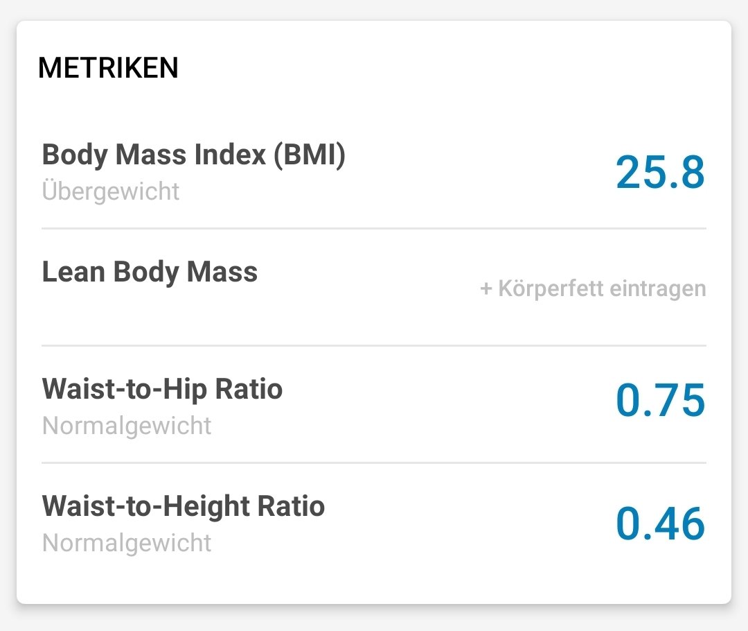 DiaetKatze's tweet photo. Laut Taillen- und Hüft-Umfang bin ich bereits normalgewichtig 🤩
Ein Hoch darauf, dass mein Körper mehr Fett in Po und Beinen speichert, als im Bauch. Trotzdem ist da noch genug auf den Hüften, das runter muss.
#Diät #Diet #WeightLossJourney #FDDB #Abnehmen #Gewicht #BMI https://t.co/qEvPiJHego