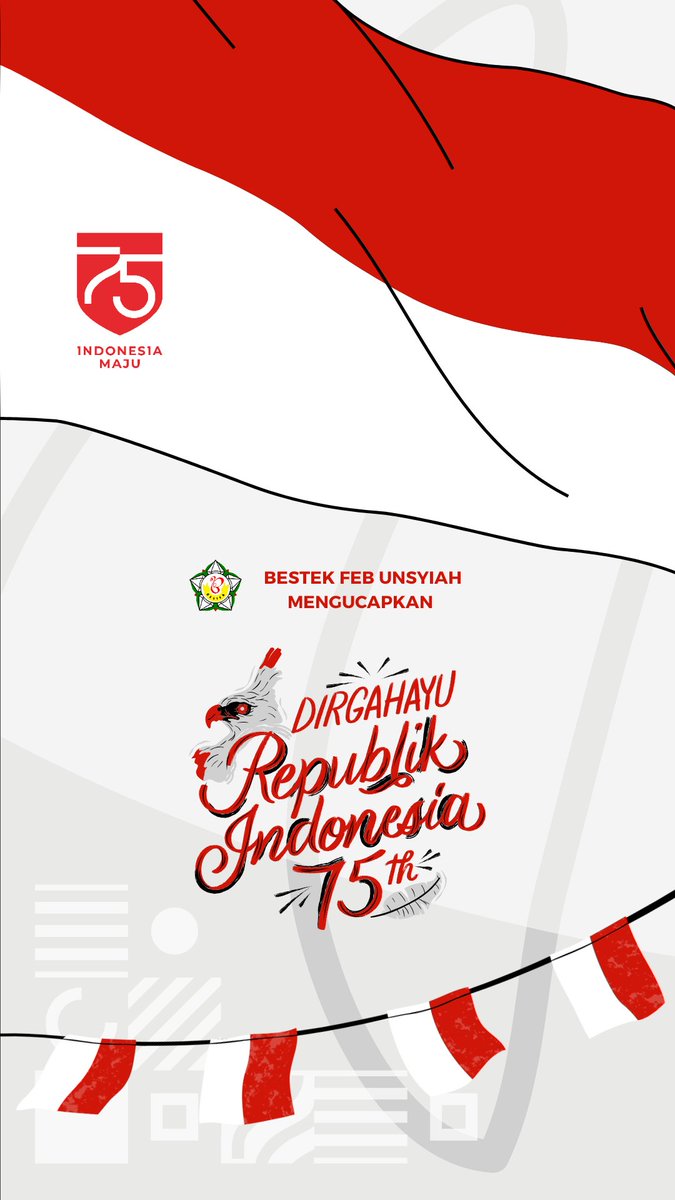 bestek_feb's tweet photo. DIRGAHAYU REPUBLIK INDONESIA KE-75 https://t.co/Nqkez2oAMf
