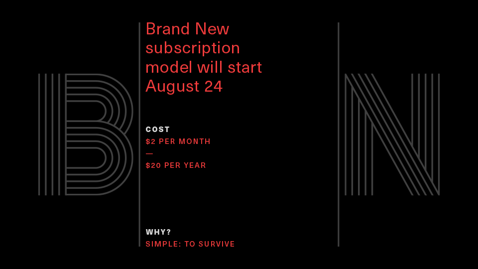 Today on Brand New: Announcing that, starting August 24, we are moving into a subscription model — $2 per month or $20 per year. Full details here: underconsideration.com/brandnew/archi…