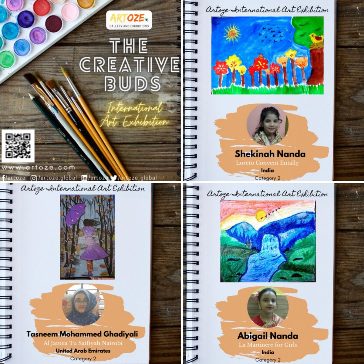 artoze_global's tweet photo. The artworks of students have stunned us. It’s time for you to support them!

Comment name of student, whose artwork you find the best. Make sure to follow us to confirm account's authenticity.
#artoze #exhibition #virtualexhibition #competition #callforartist #callforstudents https://t.co/Xt2sc4SHQJ