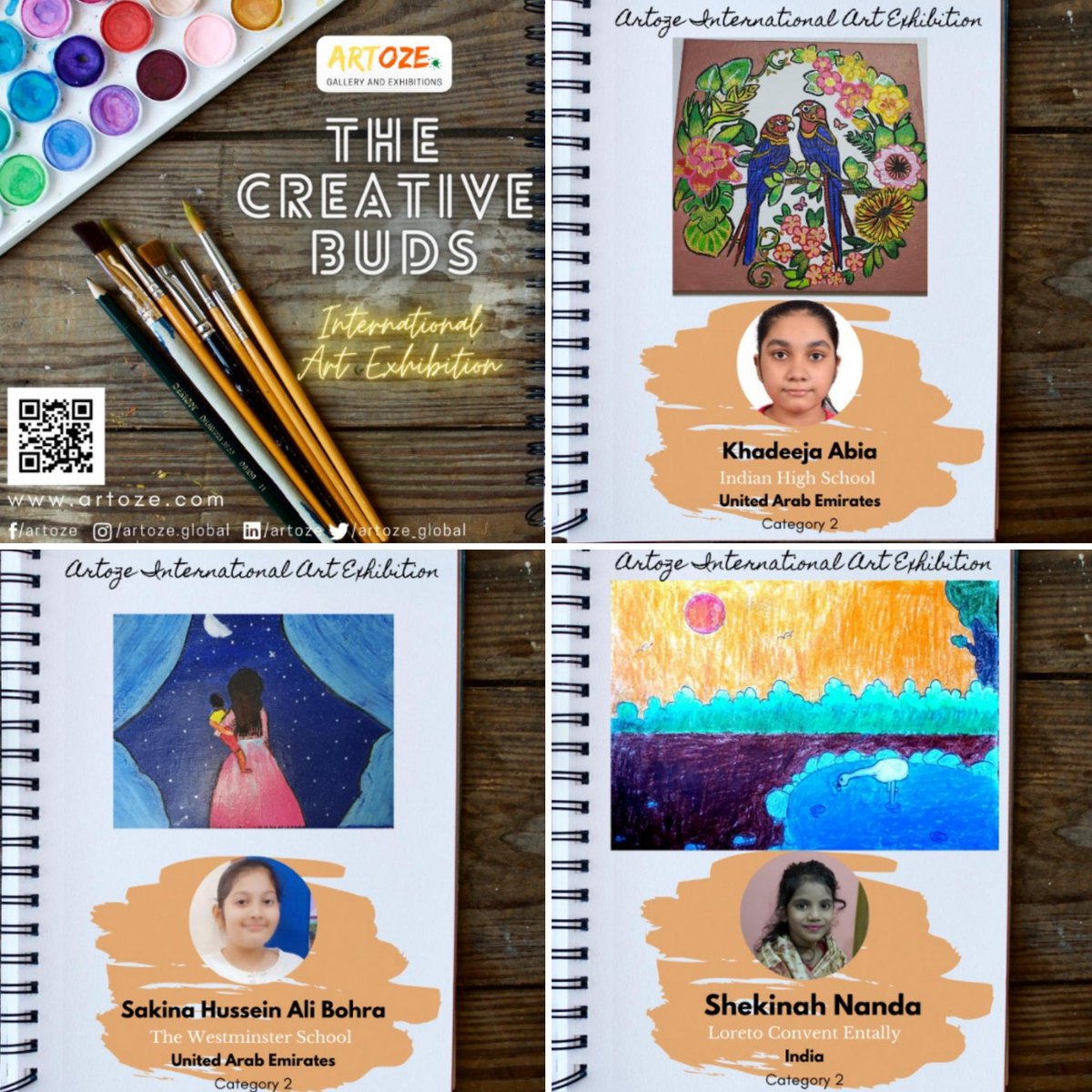 artoze_global's tweet photo. The artworks of students have stunned us. It’s time for you to support them!

Comment name of student, whose artwork you find the best. Make sure to follow us to confirm account's authenticity.
#artoze #exhibition #virtualexhibition #competition #callforartist #callforstudents https://t.co/Xt2sc4SHQJ