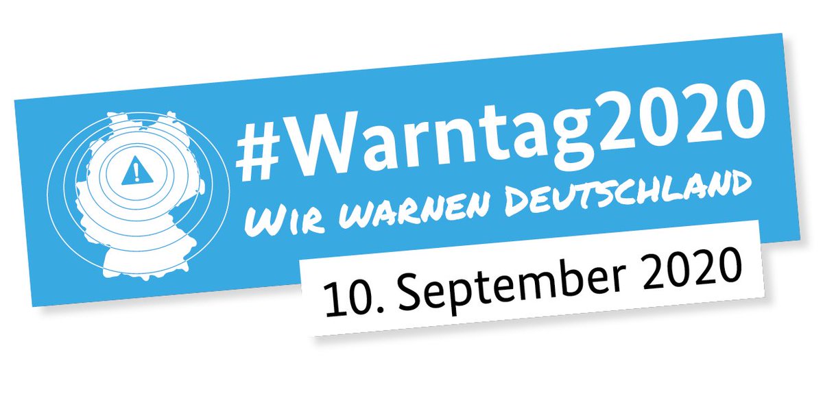 BBK_Bund's tweet photo. Am 10.9. findet der #Warntag2020 statt! Mehr dazu auf https://t.co/OVWEi5JntO Vorab wird das BBK zur Information der Bürgerinnen und Bürger einen virtuellen Tag der offenen Tür machen. Am 3.9. können Sie uns ab 11 Uhr per Livestream folgen: https://t.co/rq6SWPta00 ^sh https://t.co/17yfZ5MPnR