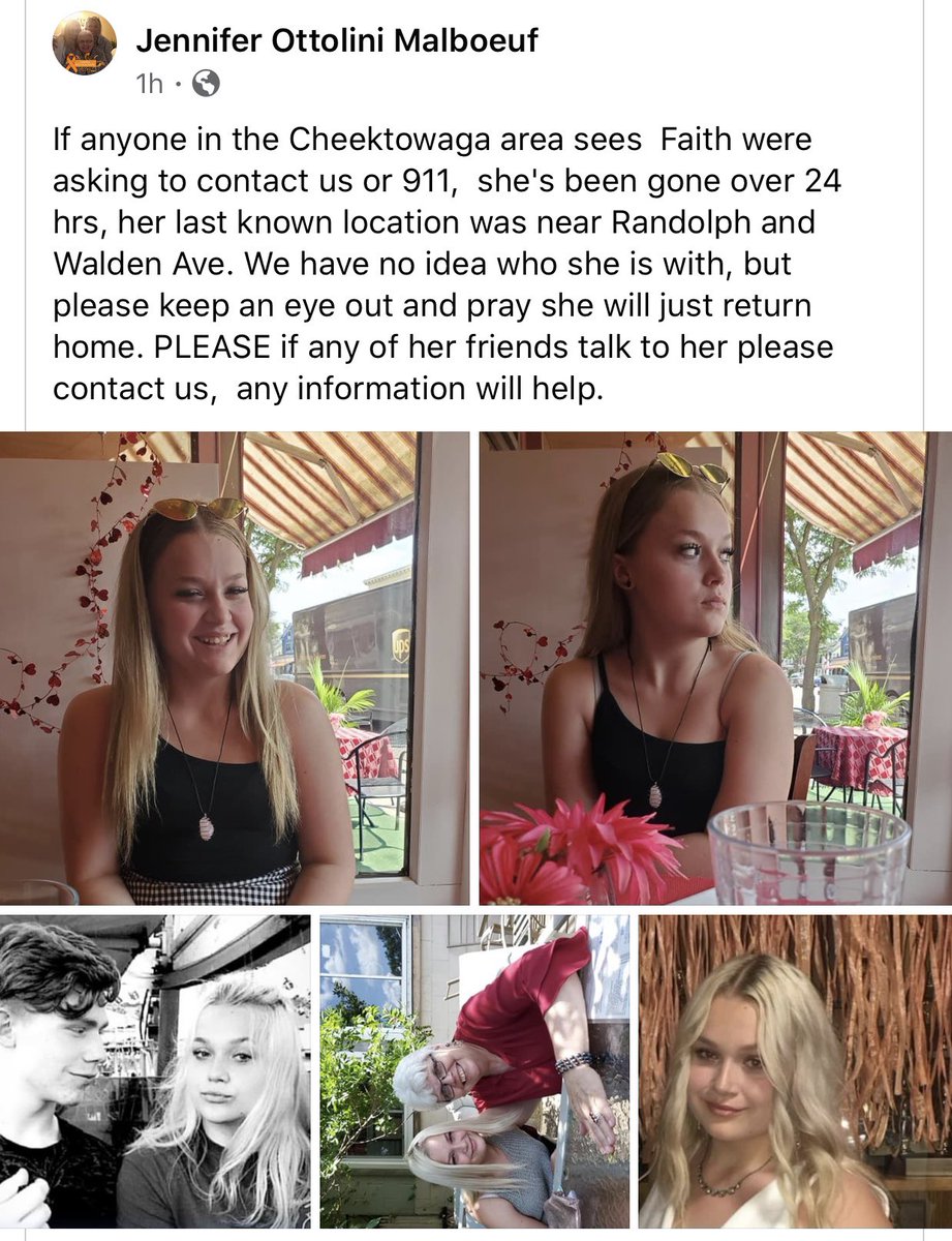 MrsTurtle18's tweet photo. Friends in the Buffalo/Cheektowaga area, please keep an eye out. 🙏🏼 https://t.co/R1xlk0JrNA