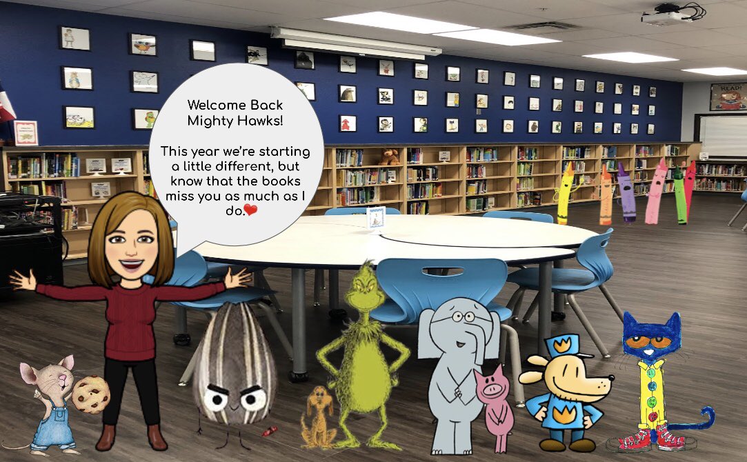 SCOTSLibrary1's tweet photo. Happy First Day of School Mighty Hawks! @SophiaVFierro1 @hawks_ches https://t.co/12TIVrA2cI