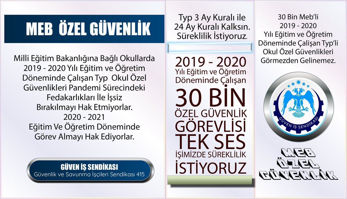fatime_akcan's tweet photo. Türkiye geneli 30bin #MEB Okul Güvenliği #Süreklilik istiyoruz bizler eğitimli bilgili  Pandemi döneminde Devletimizin bize vermiş oldugu yetkiyle 2019/2020 de görevlerimizi ifa ettik 2020/2021 de görevimize dönmek istiyoruz👮‍♀️🇹🇷👮‍♂️
@RTErdogan
@dbdevletbahceli 
#Cumhurİttifakı http https://t.co/riVDPcUKiI
