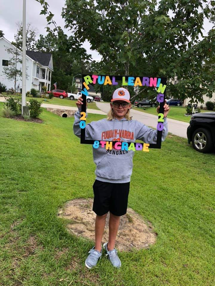 principalkris's tweet photo. @FuquayVarinaMS students are ready to kick off the 2020-2021 school year...virtually! @WCPSS https://t.co/lEaxPtrDiT
