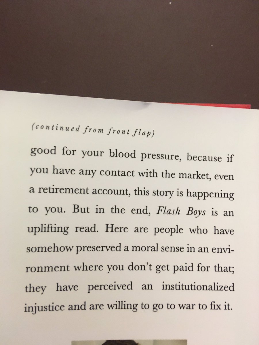 Suggestion for August 17 ... Flash Boys: A Wall Street Revolt (2014) by Michael Lewis.