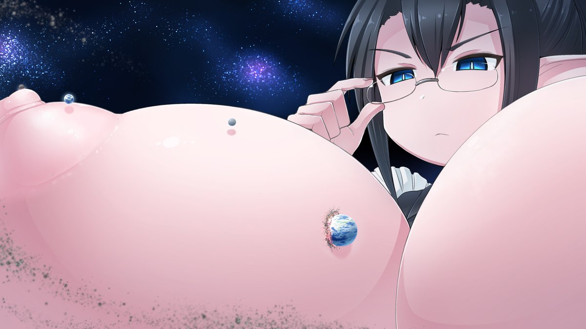 惑 星 Vs お っ ぱ い メ イ ド #giantess 巨 大 娘 巨 女 サ イ ズ フ ェ チ 