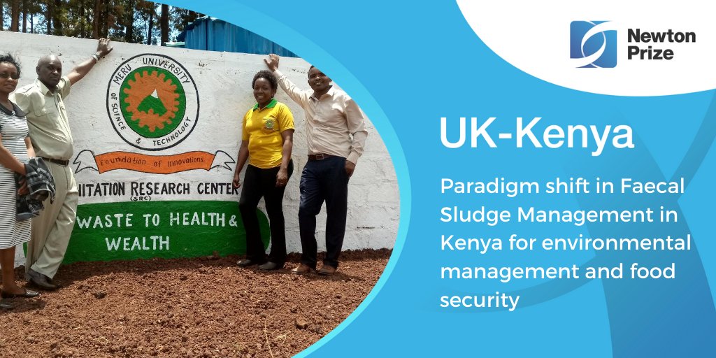 NewtonFund's tweet photo. A new safe &amp; cost-effective way to convert human waste into fertiliser is driving a #sanitation revolution Kenya, benefiting local schools and communities and leading to the country’s first sanitation research centre 🇬🇧🇰🇪

Full #NewtonPrize shortlist 👉https://t.co/dN0zzGCu8U https://t.co/bLp4ntzuiV