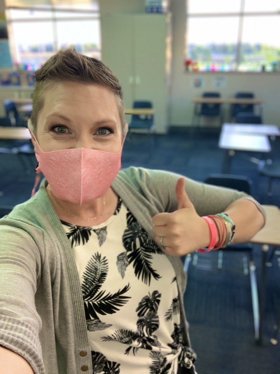 MrsGapp's tweet photo. Here we Goooo!!!! We Got This!!!! #StrongAllYear #MaskUp #LoveMyJob ๐ช๐ป https://t.co/Xi3TjAJcfW