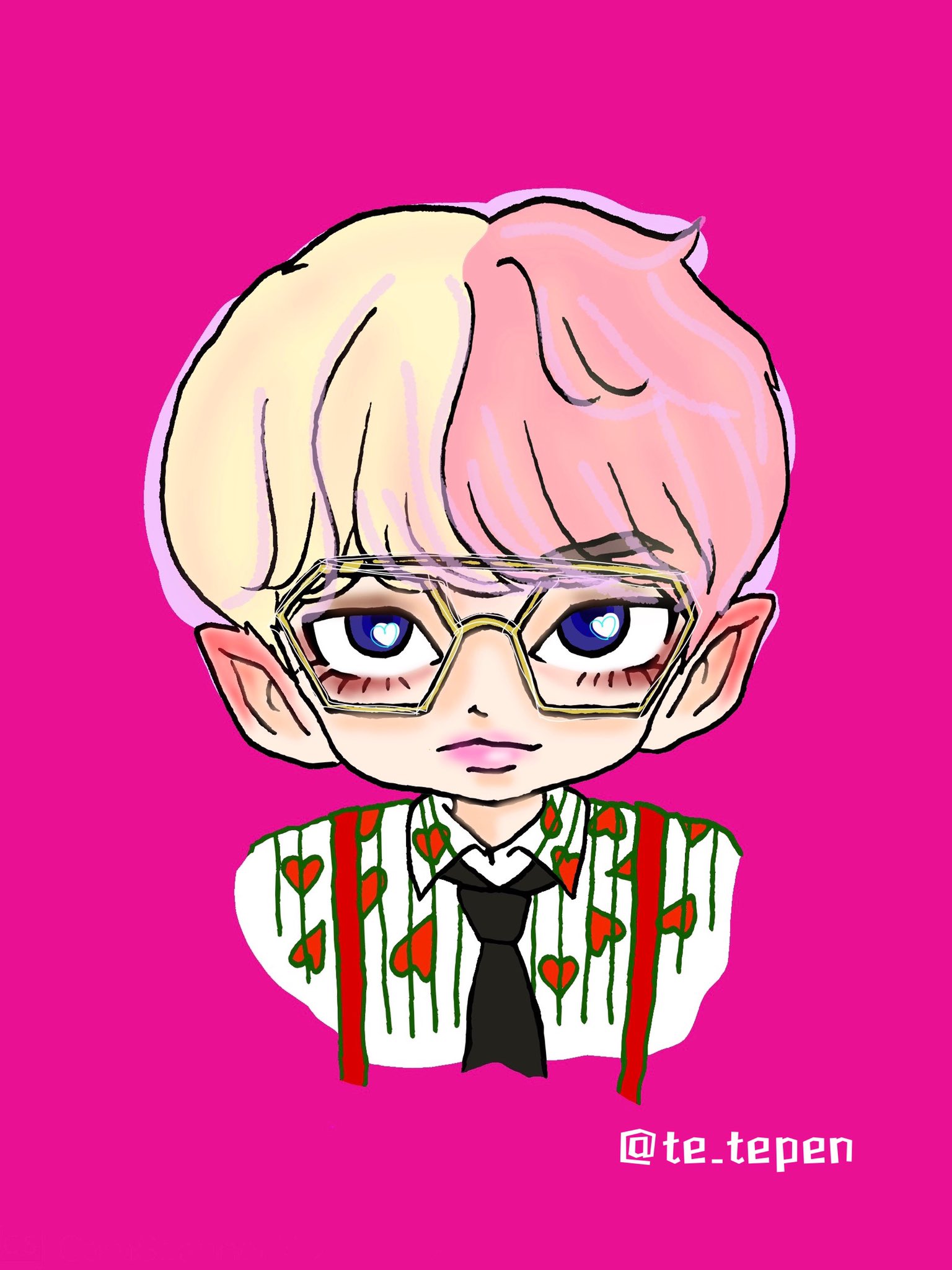 Tetepenpen Idol Btsイラスト バンタンイラスト Btsillustration V Btsv Taehyung Tae 김태형 태태 テテ テテペン 방탄소년단 防弾少年団 Bts Bantansonyeondan Btsarmy Army アーミー Illustration Art Design T Co
