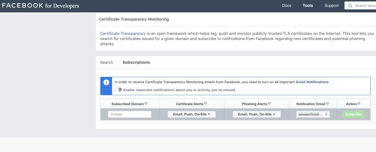 DailyOsint's tweet image. Facebook for developers will allow you to keep track of any organizations subdomains, if you subscribe here:
developers.facebook.com/tools/ct/

#facebookfordevelopers #osint #subdomain