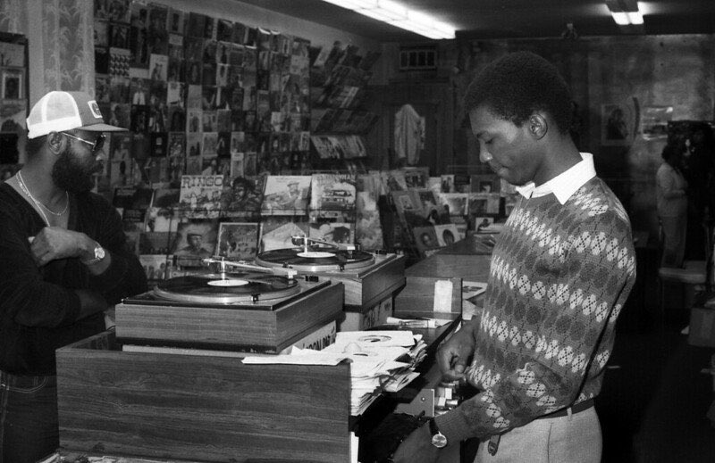 In the ‘70s + ‘80s, about 100,000 Jamaicans moved to Toronto, mostly settling in this area. Little Jamaica became a hotbed for reggae / soul (check out Jamaica to Toronto compilation) + a hub for Canada’s Caribbean diaspora. Here’s reggae legend Noel Ellis there checking records