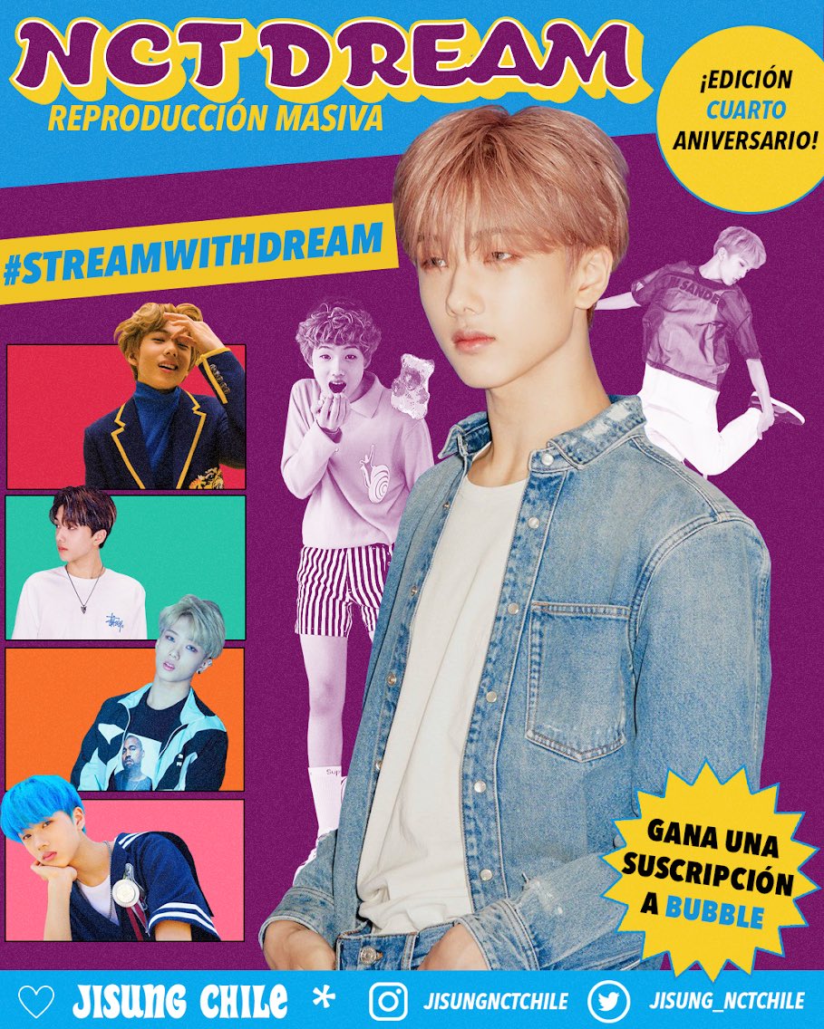 Jisung_NCTChile's tweet photo. ⭐[#StreamWithDream]⭐

¡Sorpresa! 💚 NCT Chile ha preparado diferentes actividades para celebrar el cuarto aniversario de NCT DREAM✨💚.

Toda la información puedes encontrarla en las siguientes fotos. ¡Esperamos que te animes a participar!💕.

[NCT Chile] https://t.co/CcXaVXLITU