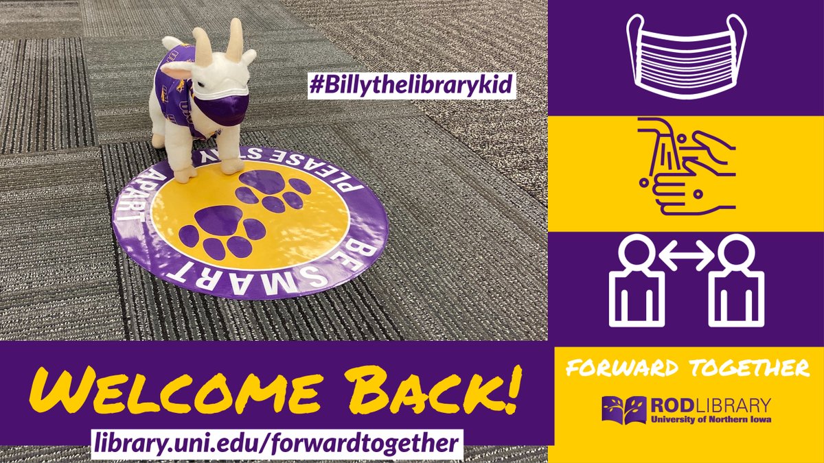RodLibrary's tweet photo. S/O to all those new and returning PANTHERS on their 1st day of classes! We've got this. #UNIforwardtogether #maskup #seeyouinthelibrary https://t.co/fyF9x2sn2r