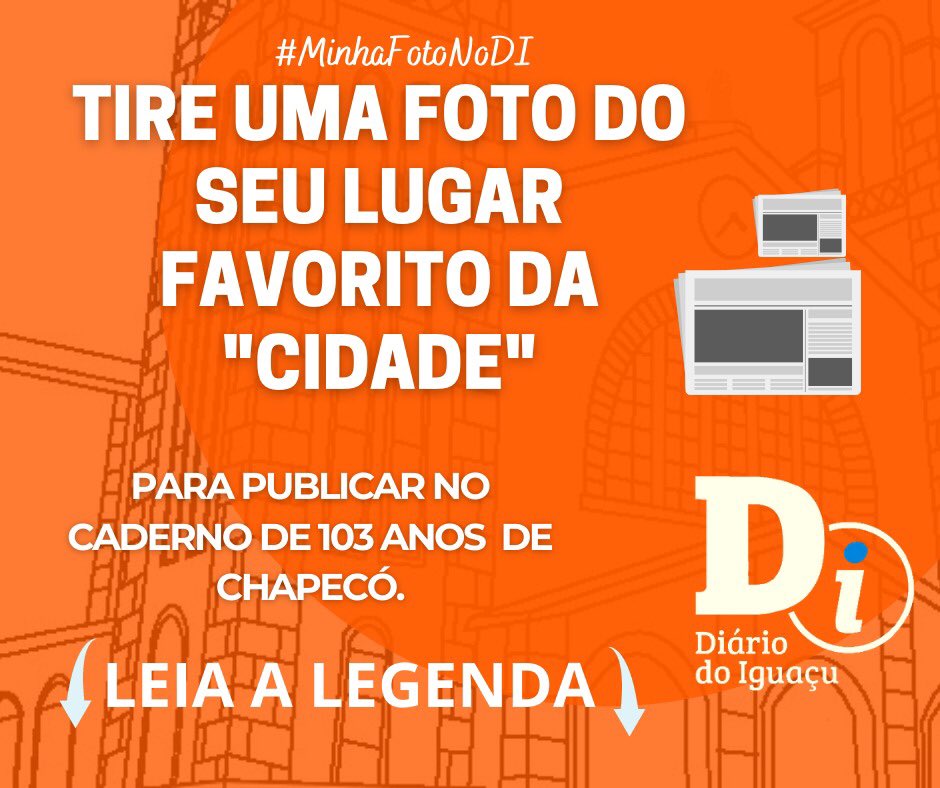 Você pode mandar a foto no Facebook Diário do Iguaçu, Portal DI Online ou no Instagram <a href="/diariodoiguacu/">Diário do Iguaçu</a>.

O envio pode ser feito ATÉ QUARTA-FEIRA (19) por mensagem, com seu nome e sobrenome e O LOCAL (praça, bairro, rua, região), onde a foto foi tirada.