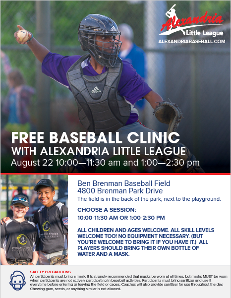 AlexLLBaseball's tweet image. FREE baseball clinic this Saturday for Alexandria residents! Two times to choose. Details below. Hope to see you there!