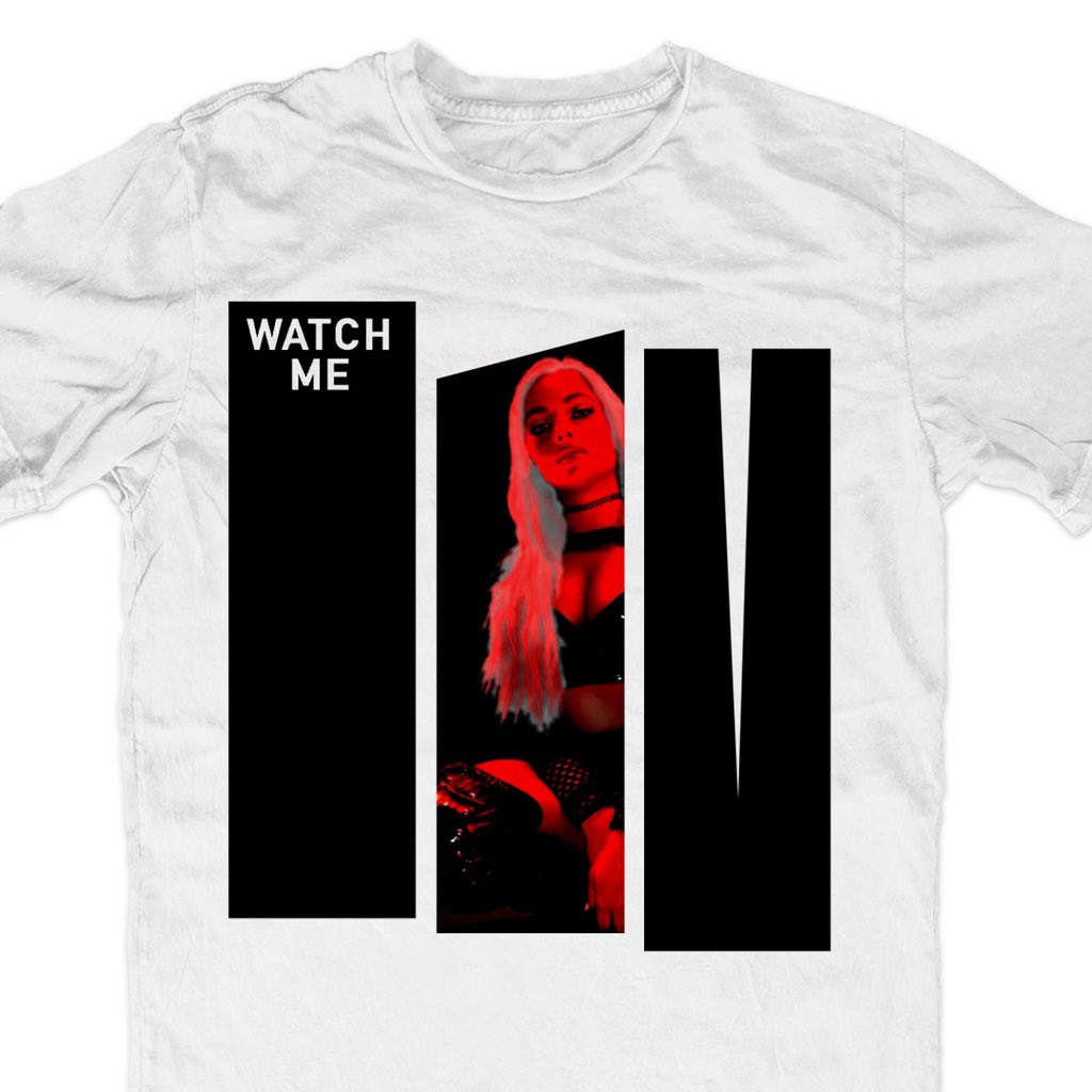 THE MOMENT YOU'VE ALL BEEN WAITING FOR.... I finally got my very own shirt on shop.wwe.com BUY one and WATCH ME .. you know you want to 🖤😉 shop.wwe.com/liv-morgan-wat…