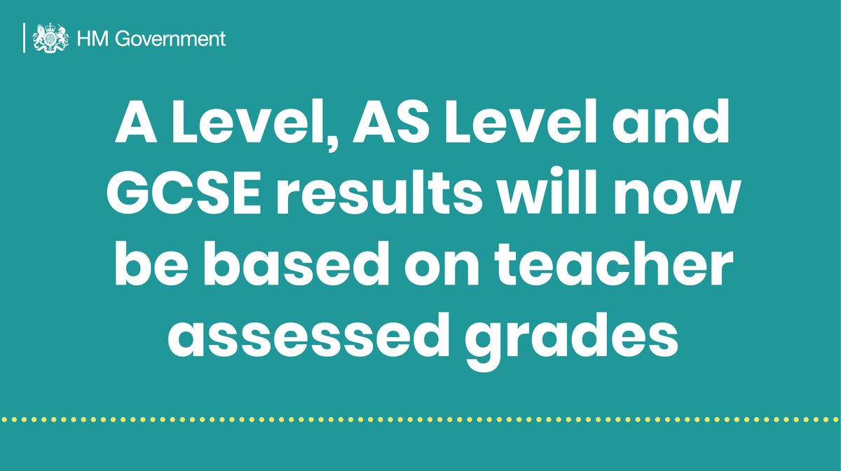 Uk Prime Minister A Level As Level And Gcse Results Will Now Be Based On Teacher Assessed Grades Students Will Receive The Higher Of Their Teacher Assessed Grade Or Their Moderated Grade