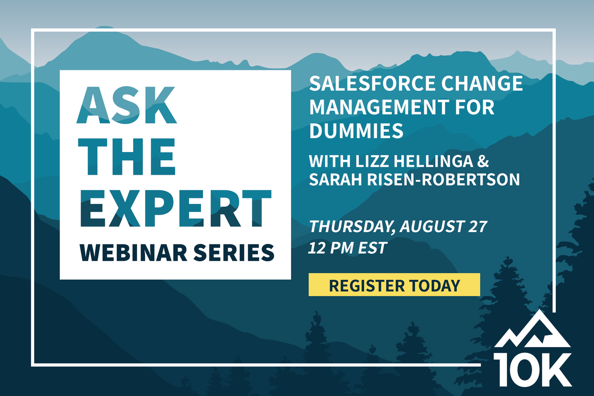 10Kview's tweet photo. Join us for our next episode with the founders of Montage Learning - we're going all-in on @salesforce change management. Register today! https://t.co/YOXAQbyIss

#salesforce #salesforceohana https://t.co/63N6Li0OL6