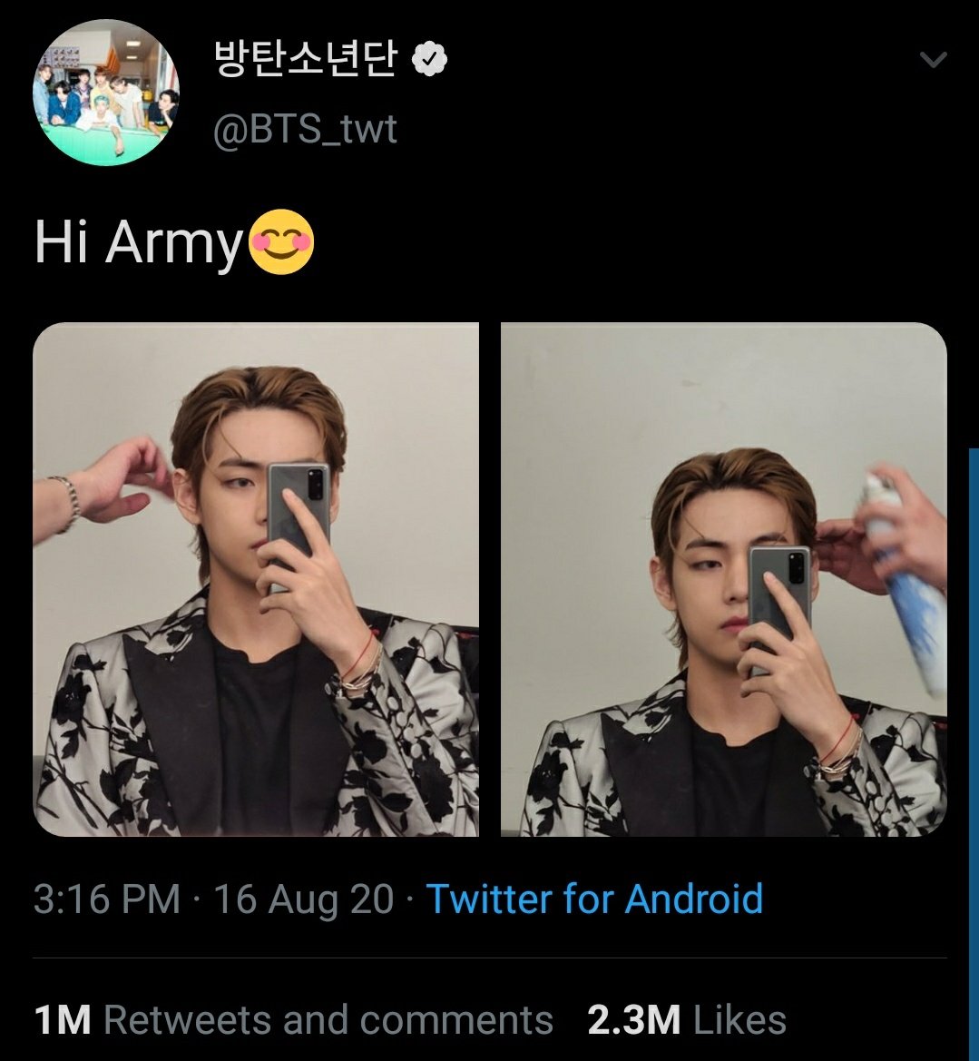 taetanakook's tweet photo. El último tweet de Taehyung superó los 2M de favs en tan solo 9 horas y 52 minutos, estableciendo así el record al segundo tweet más rápido de un artista (general) en el mundo en lograrlo, después de Barack Obama (5/6 horas). También  obtuvo el récord del tweet [...]

@BTS_twt https://t.co/kpurR1VY88