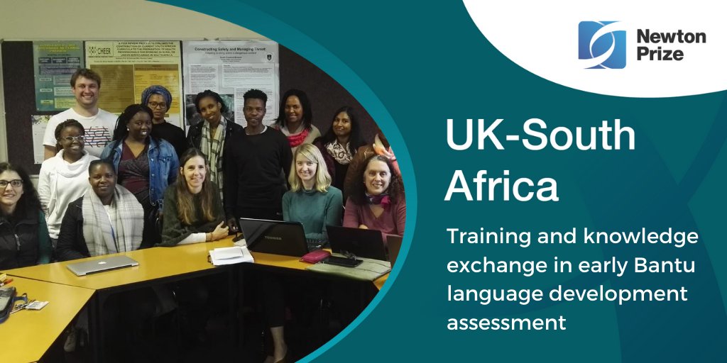 NewtonFund's tweet photo. A 🇬🇧🇿🇦 team is tackling poverty &amp; inequality in vulnerable communities with accessible early language assessments &amp; interventions to improve children's cognitive development for better educational &amp; life outcomes

Full #NewtonPrize shortlist 👉https://t.co/dN0zzGCu8U https://t.co/N3DLgOOqaz