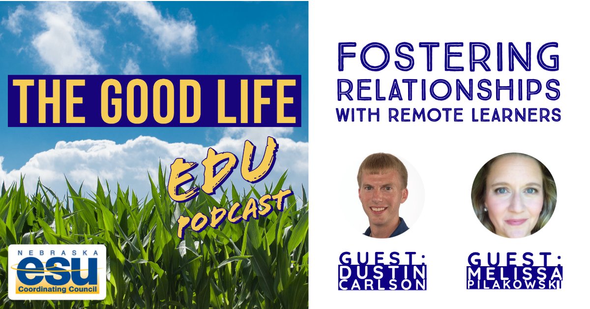ESUCC's tweet photo. π NeW ePiSoDe! π & it's a great one as @MrCarlsonK & @mpilakow explore practical ideas for building relationships F2F & remotely this fall!
Click to Listen: https://t.co/JWwoBWsOfO
#TheGoodLifeEDU #ESUCC #LaunchNebraska #K12 #remoteteaching #remotelearning #NDE_PS #education https://t.co/cCHYMqsycM