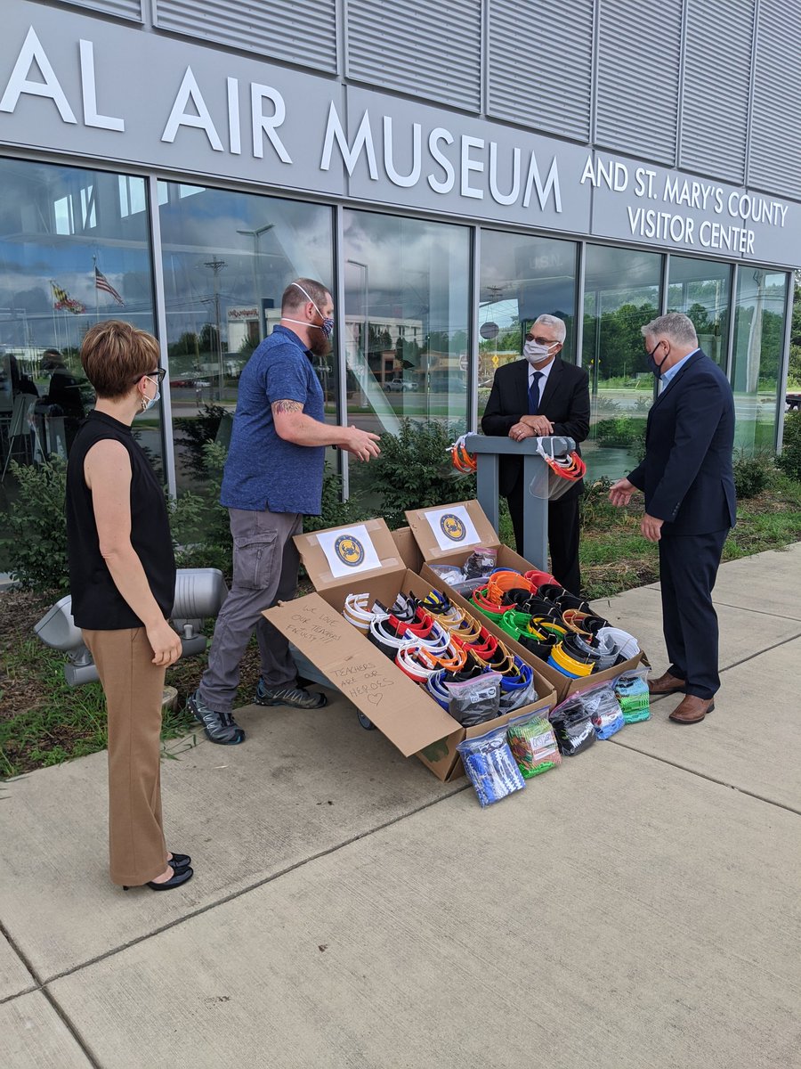PaxMuseum's tweet photo. Pax museum volunteers team up to help @SMCPS_MD teachers and faculty! We delivered over 1,000 faceshields and earsavers on Friday!
https://t.co/B6TDm325dP https://t.co/TLJnxvwBKs