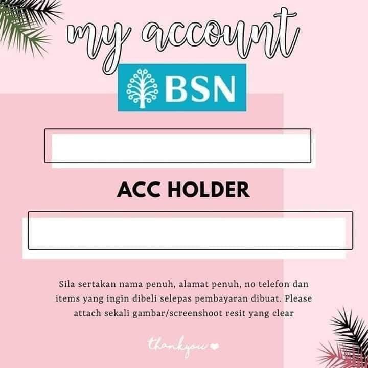 Fp Boss On Twitter Hai Gais So Harini Bos Nak Share Template Acc Bank Untuk Korang Letak No Acc Korang Takdelah Lepasni Terkial2 Nak Bukak Apps Then Ss No Acc Korang Kalau