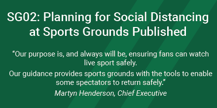 Today we've published our SG02: Planning for social distancing at sports grounds. This guidance provides sports grounds with the knowledge and support they need to plan for the safe return of fans with confidence. sgsa.org.uk/planning-for-s…