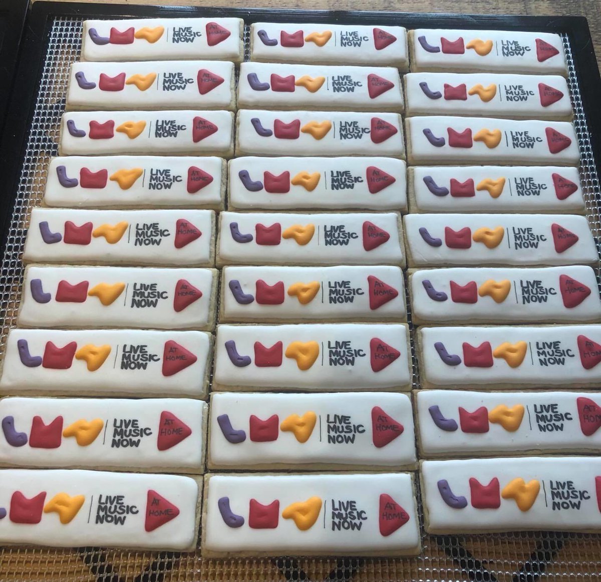 Special #LMNatHome cookies have been made in #Wales to go in our end of session boxes for families who have benefited from 8 weeks of 1-1 live music sessions over Zoom since lockdown, thanks to funds from @Arts_Wales_ and @TNLComFundWales #AwardsforAll. TQ #hokeycokeycookies !