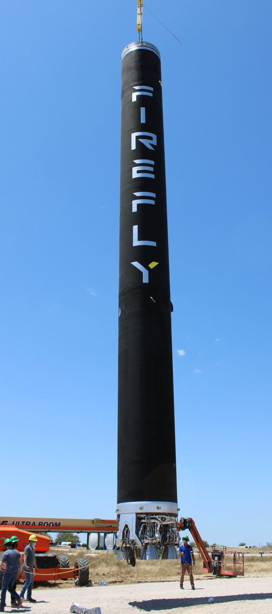 FireflySpace's tweet image. Alpha Stage 1 Flight Acceptance testing has begun.