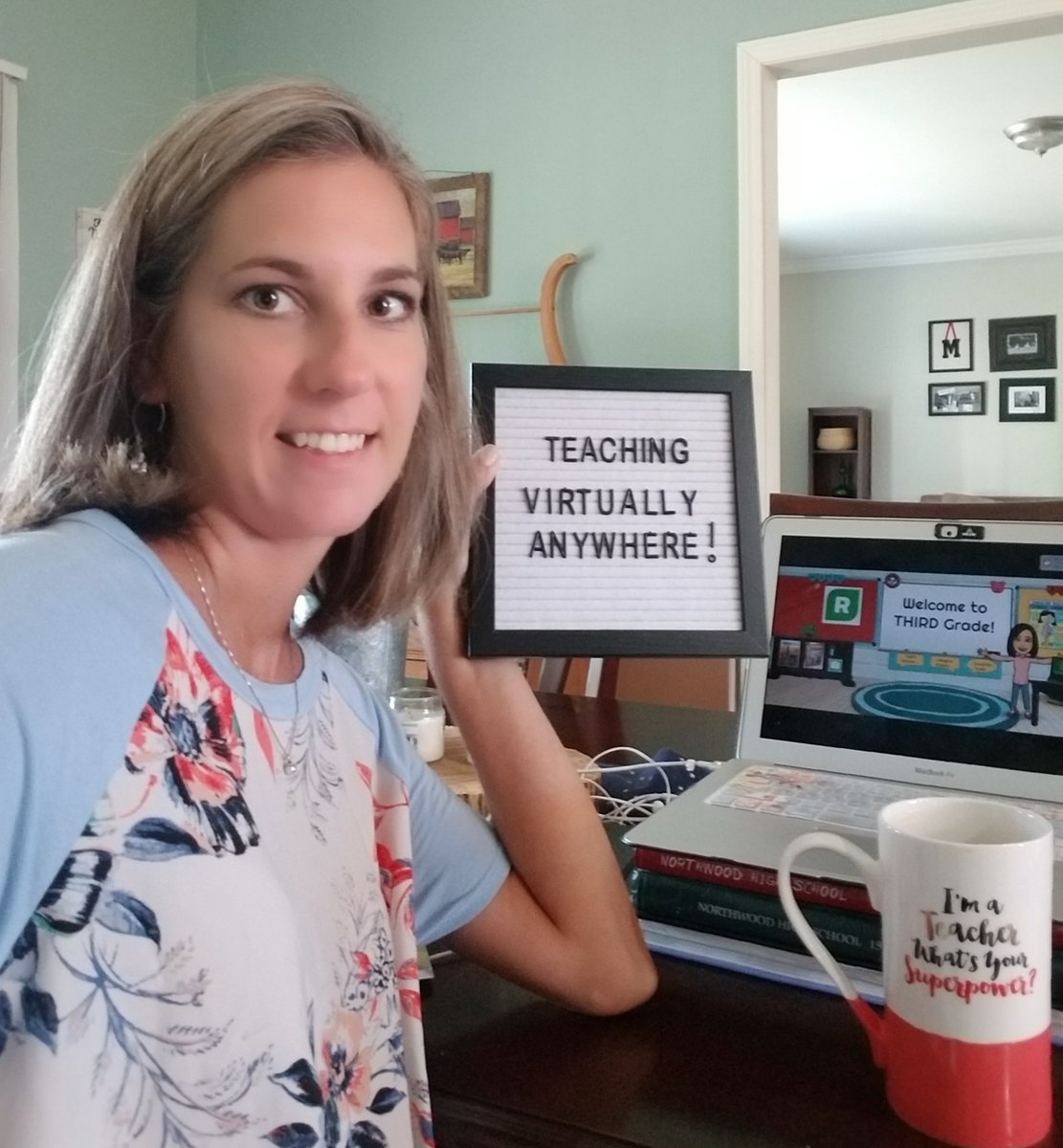 Mitchell50Betsy's tweet photo. Here we go!!! @PboroElementary #virtualpanda https://t.co/dQYCNQoUXi