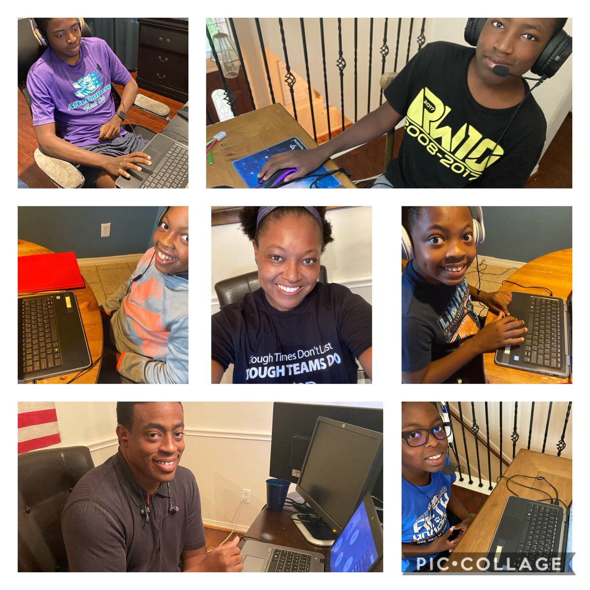 First Day 2020!! Thanks @FortBendISD for the organized effort that went into making this first day of school a virtual success! #FBISDReimagined #wearefortbend #holmesfamily #toughteamslast @QV_Raiders @LOMSMustangs @EHS_Knightswire @FCMSBobcats @ASE_Dalmatians