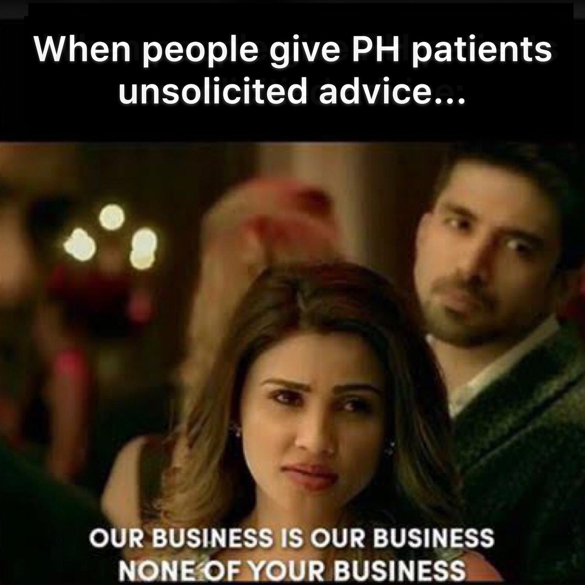 PulmonaryHIndia's tweet photo. If we had a penny for every time someone gave us unsolicited advice, we’d be richer than the Ambanis. 🙊😬

#phindia #phwarrior #thejokeisonus #phlife #phhumour #phighter #pulmonaryhypertension #chronicillnessmemes #ourbusinessisourbusiness https://t.co/ejXnm5tJjM