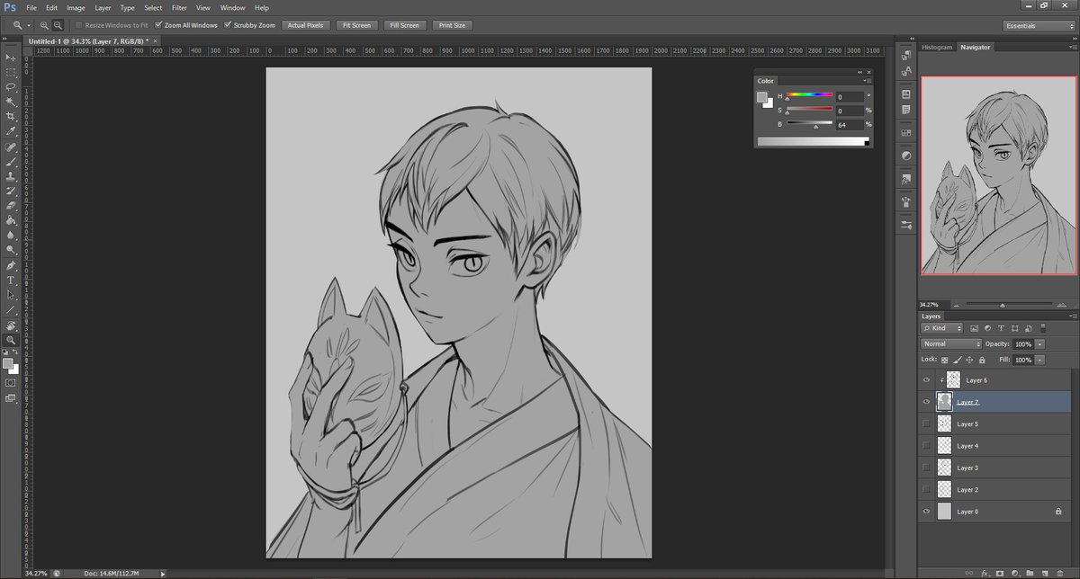 Work in progress: Kita-san // อยากจะลองวาด+ลงสีให้ละเอียดขึ้นบ้าง ?
#kitashinsuke #haikyuufanart 