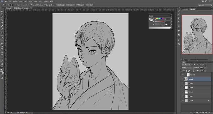 Work in progress: Kita-san // อยากจะลองวาด+ลงสีให้ละเอียดขึ้นบ้าง ?
#kitashinsuke #haikyuufanart 
