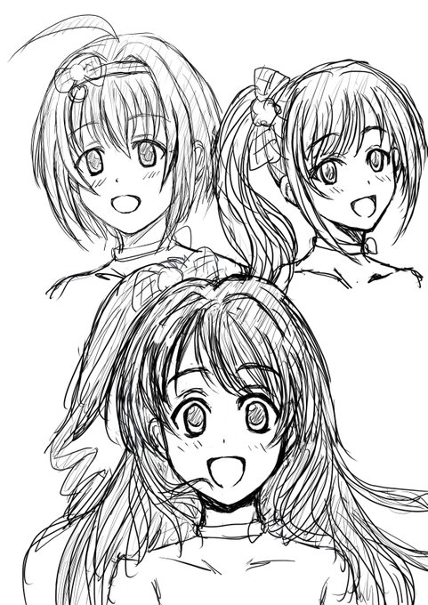 次回憑依されそうな某アイドルグループのパート①ラフ 