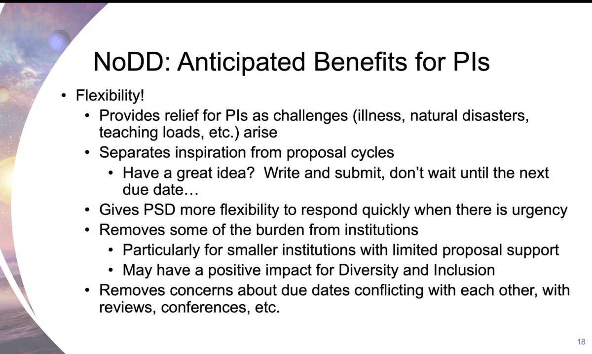  #NASA  #PAC Stephen Rinehart - Why Do this? Safeguards to "when life happens." Gives more flexibility, removes concerns with conflicting due dates.