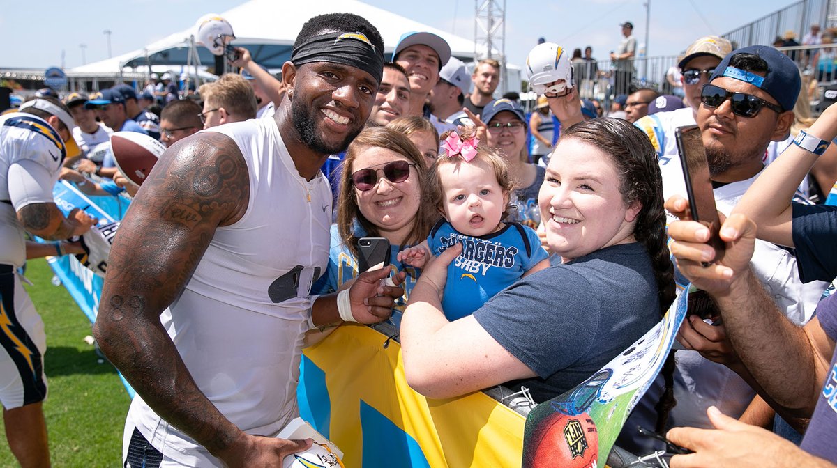 chargers's tweet photo. #ChargersCamp won’t be the same without you. 

we love you, bolt fam 💛 https://t.co/iwnfRVkyOI
