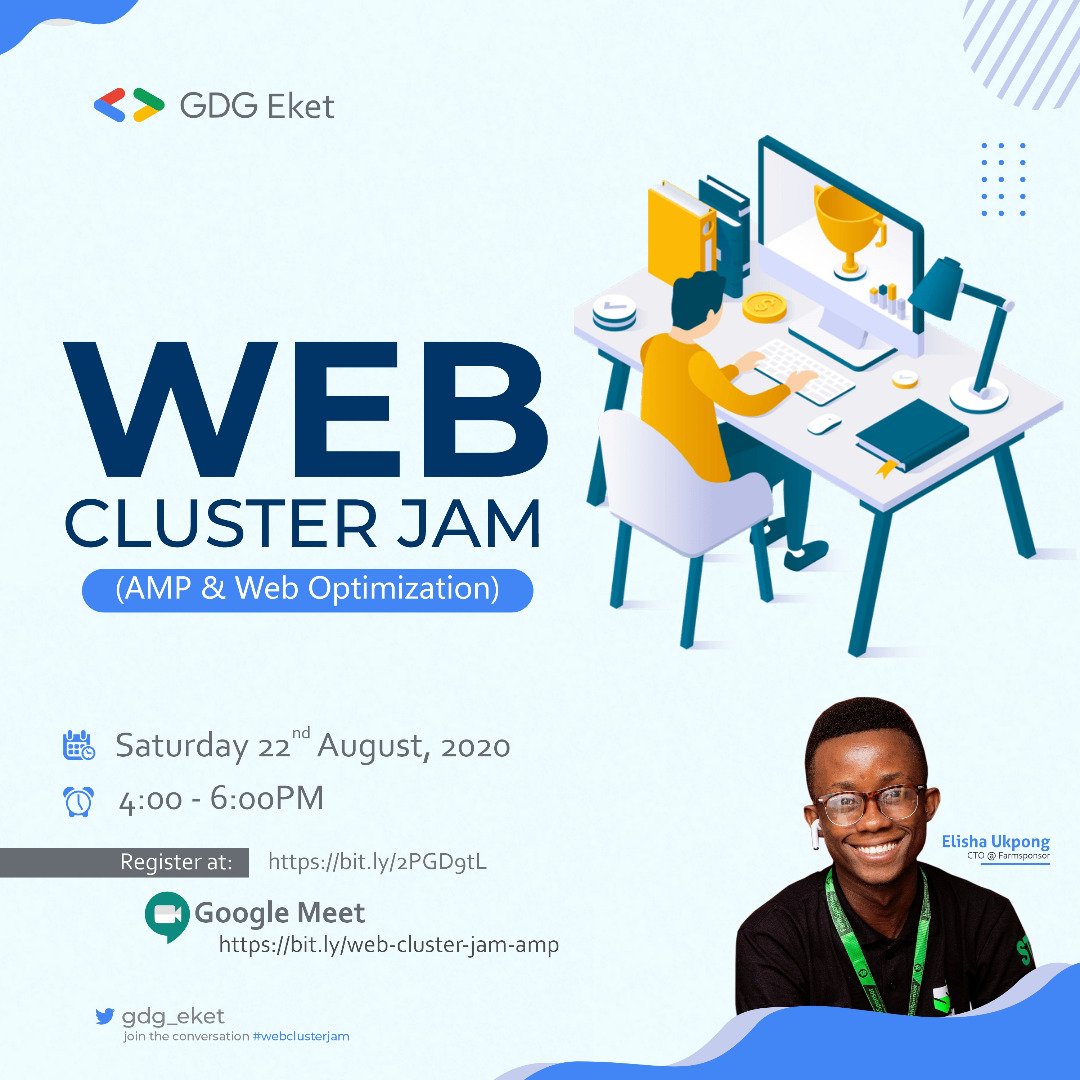 gdgeket's tweet photo. Want to get started on building AmP wcbsites? Join us for our AMP Study Jam! Together we'll work through Zero to AMP courses prepared by Google instructors. You will be able to get hands-on experience with AMP and build a AlmP website while learning the fundamentals. https://t.co/yjKsfq9VsT