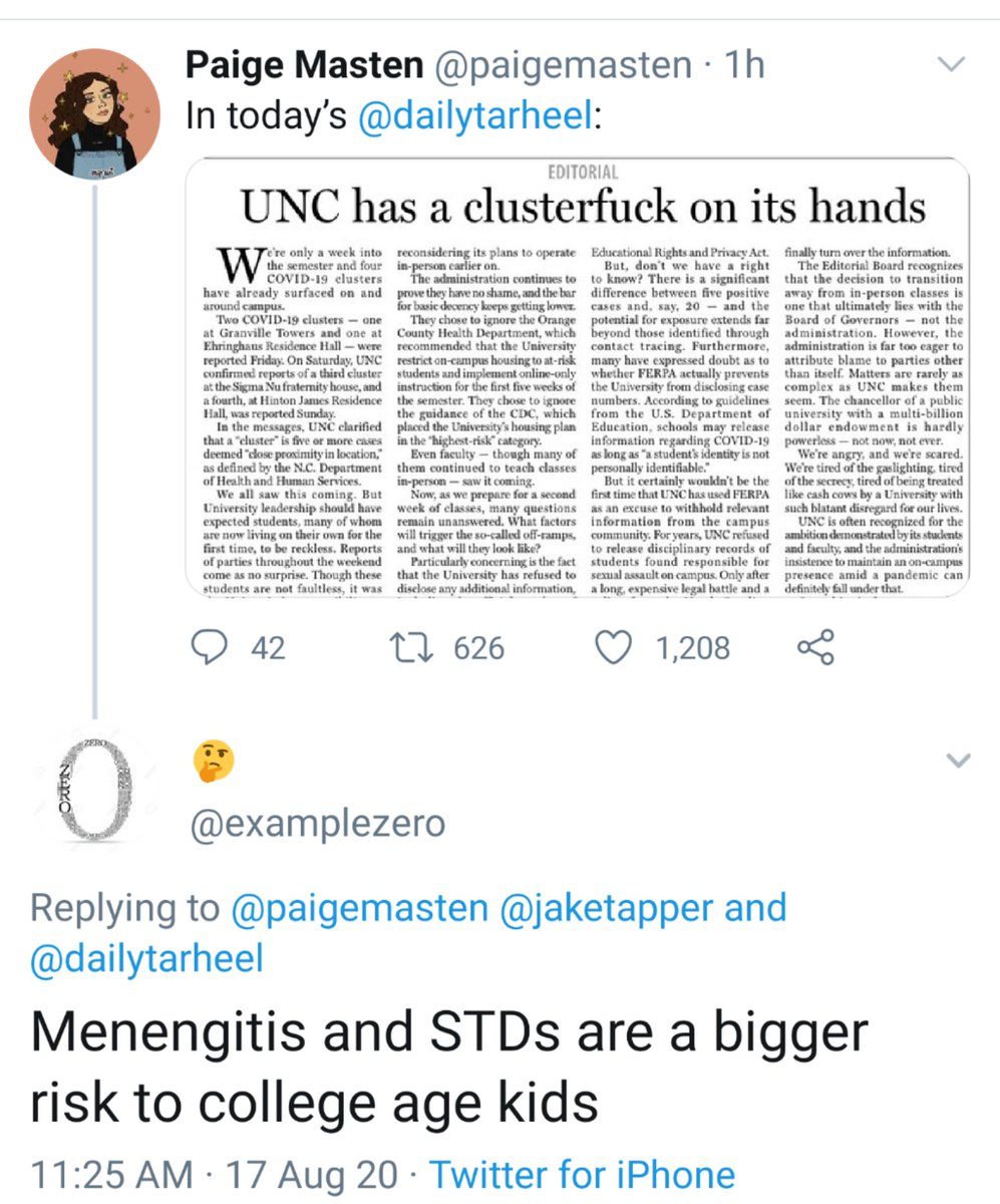 Pretty sure college kids aren't spreading STDs to Grandma &amp; Grandpa...