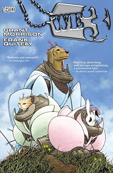 Day two and I would recommend We3 3 animals have military exoskeletons and break out from their base. Fantastic Quitely artwork and a script from Morrison that will break your heart  https://www.amazon.co.uk/We3-TP-Grant-Morrison/dp/1401243029