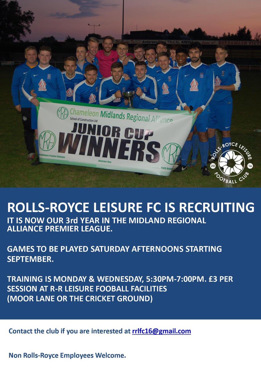 🚨 Please Share 🚨
<a href="/TheMRAnews/">The G & T Jenkins Midlands Regional Alliance</a> <a href="/DerbyshireFA/">Derbyshire FA</a>