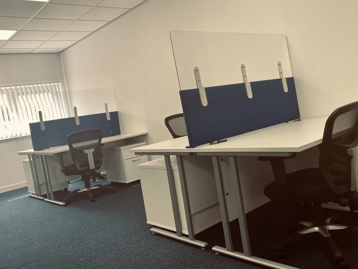 aci_contracts's tweet photo. Protective Screens supplied to office.
Screen toppers - designed to be gixed to existing desk dividers.
No drilling required. #protectivescreens #SocialDistancing #COVID19 #officerefurbishment #commercialfitouts #acicontracts https://t.co/Fnwecn6uvG