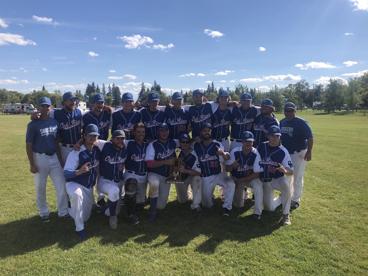 mediocreref's tweet photo. Congrats ⁦@OakRiverDodgers⁩ on your repeat as SWBL champs ! https://t.co/bqyPZWC8LU