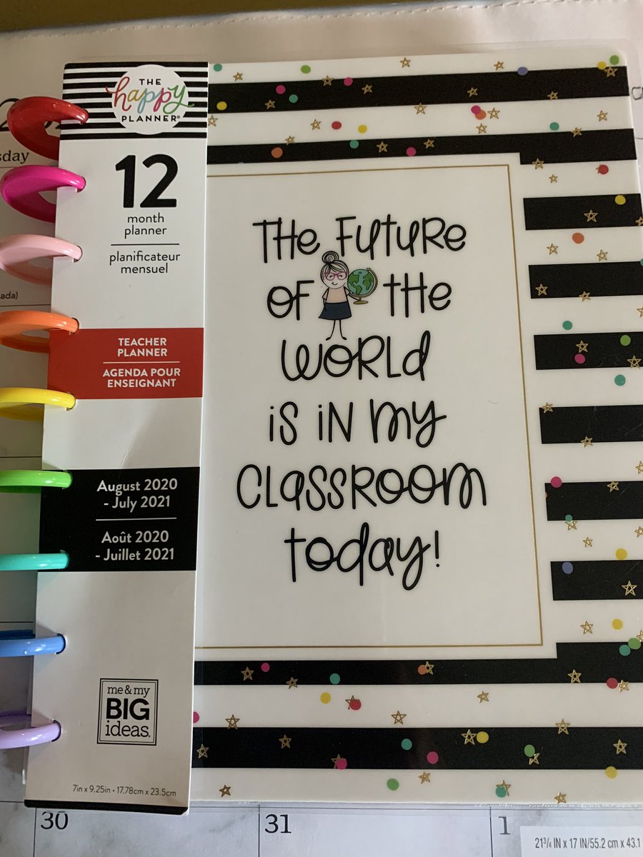 DugasChandler's tweet photo. I felt this planner was necessary to have this upcoming year as a daily reminder to put students first ALWAYS! Especially important to keep in mind during all this uncertainty #studentsfirst #EDLR5402 https://t.co/fTXgJauO3h