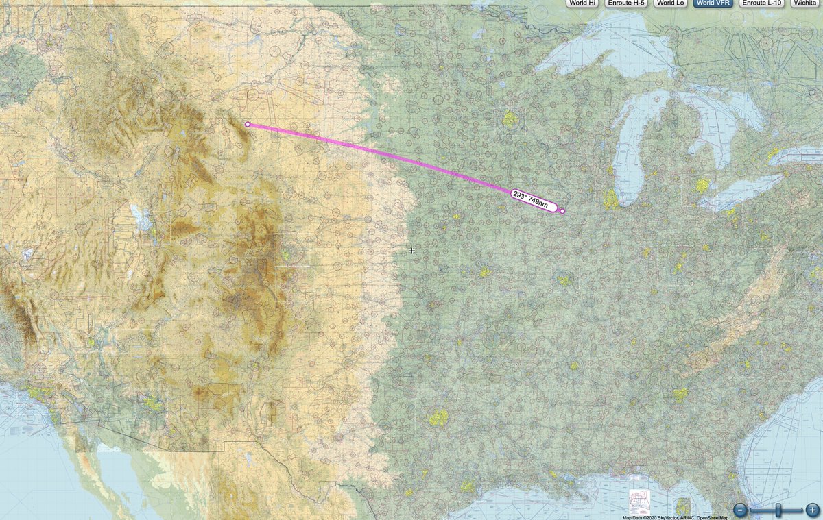 Ok, continuing on! The goal for day 2 of flying was to make it past Rapid City SD to either Gillette or Sheridan WY. Either would make a good starting point to launch my 3rd day of flying - into the mountains of Montana - and it would be a 3-day leg to make it to either one.