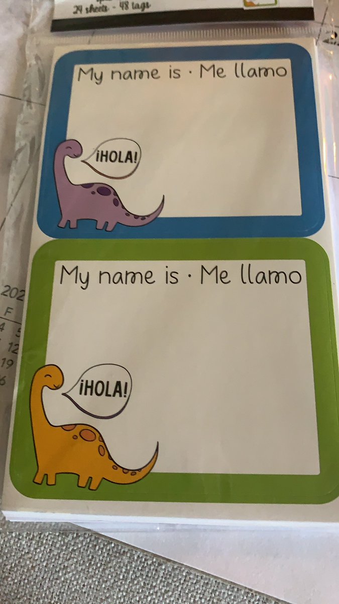 DugasChandler's tweet photo. Another great back to school find! As a teacher of many ESL students, finding items and materials that incorporate multiple languages is so helpful and exciting! #diversity #ESL #EDLR5402 https://t.co/IaPX9jbso6