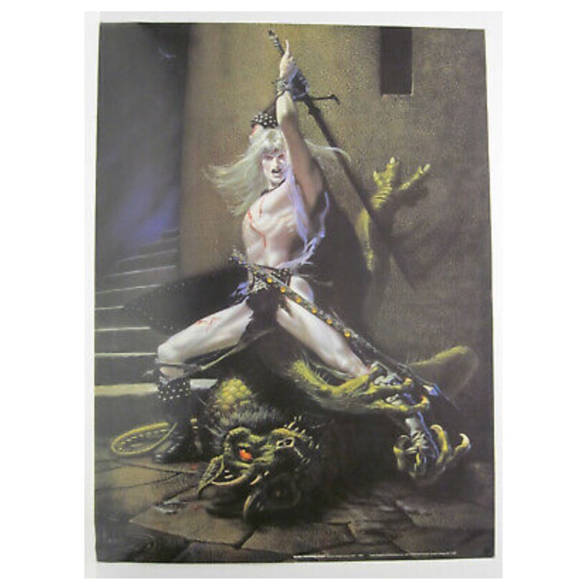 ChimeraPublish's tweet photo. This week’s featured item: Elric Demonslayer poster by Michael Whelan. Originally published in 1989 by Saber Graphics. Click the link in our profile!
#chimerapublishing #michaelwhelan #michaelwhelanart #elric #elricdemonslayer #elricofmelnibone #swordandsorcery #michaelmoorcock https://t.co/7B8ujIjr1P